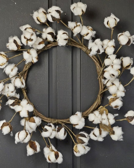 Cotton Ball Wreath