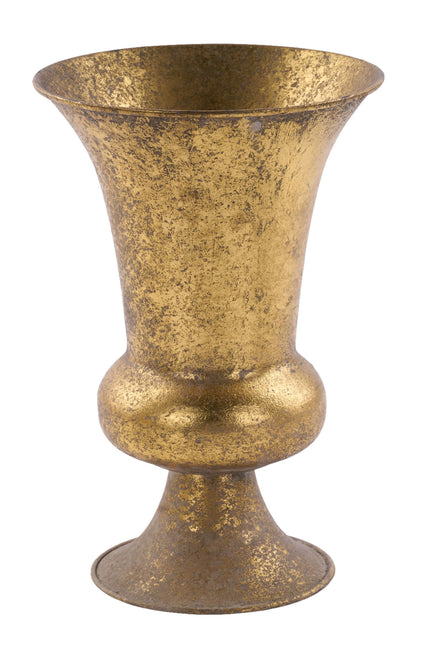 9.5" Gold Metal Tin Compote