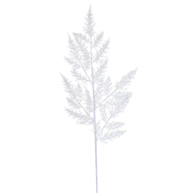 28" White Glitter Huck Spray 6/Bag