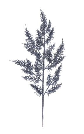 28" Silver Glittered Huck