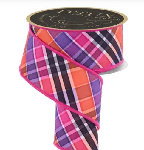 2.5" X 10yd Bold Plaid Fused