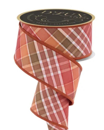 2.5" X 10yd Bold Plaid Fused