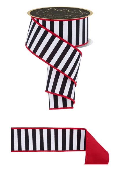2.5" x 10yd Striped Ribbon