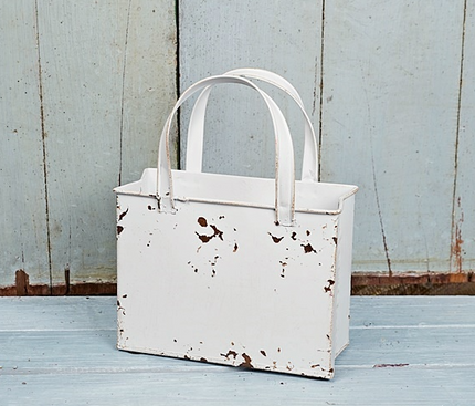 Metal Tote Bag White