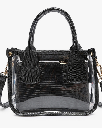 Stacey Clear Satchel Black