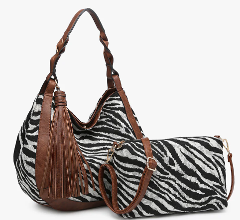 Nori Zebra Hobo by Jen & Co