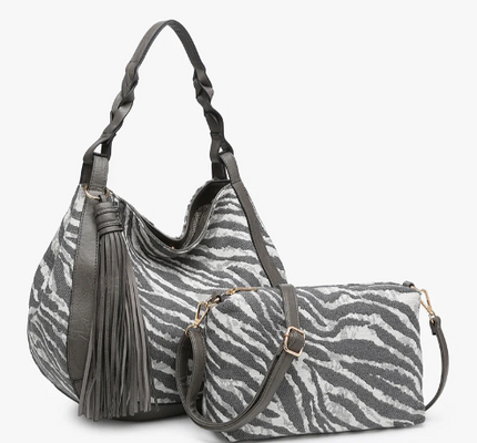 Nori Zebra Hobo by Jen & Co