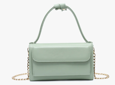 Honey Vegan Rectangle Chain Crossbody Jen & Co