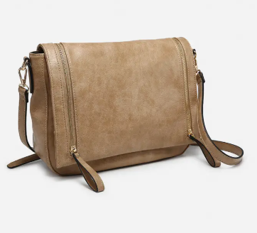 Foster Distressed Crossbody, Khaki