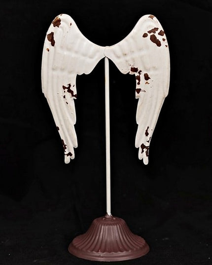 Vintage Metal Stand White Wings