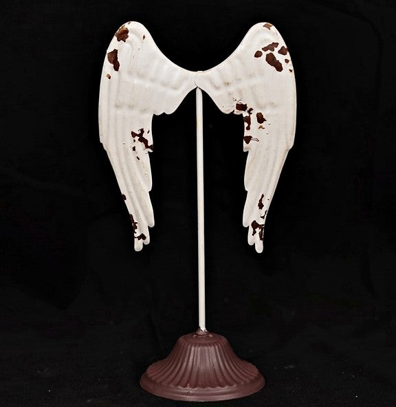 Vintage Metal Stand White Wings