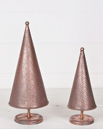 Copper Metal Cone Tree