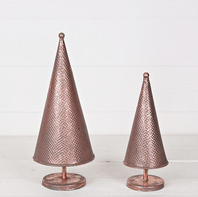 Copper Metal Cone Tree
