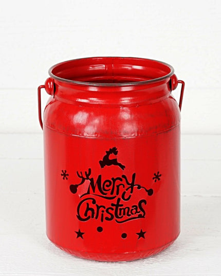 Red Mason Jar