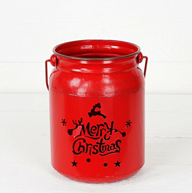 Red Mason Jar