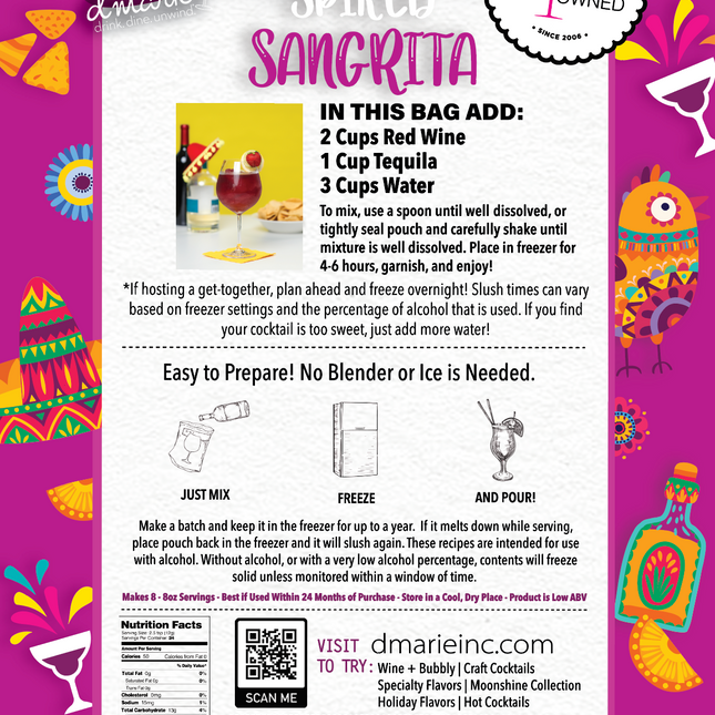 Spiked Sangrita Craft Cocktail Slush Mix