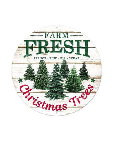 Farm Fresh Christmas Trees Sign