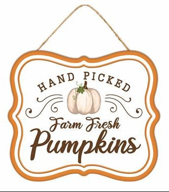 Assorted Tin Matte Fall Signs
