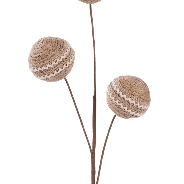 Jute Yarn Ribbon Ball Spray