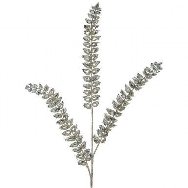 34.5" JEWELED GLITTER FERN SPRAY