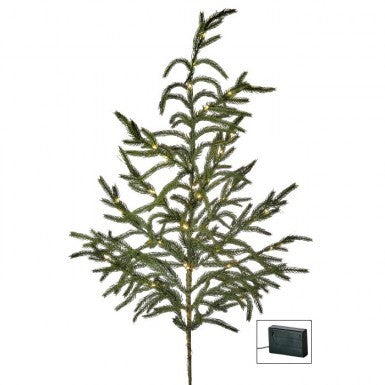 38" LED/BTY/TMR N.TOUCH NORFOLK PINE SPRAY