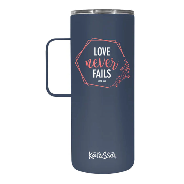 Love Never Fails 22oz Mug w/ Handle