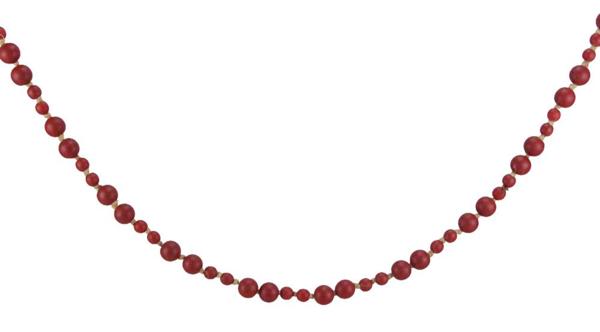 Mixed Size Round Wood Bead Garland