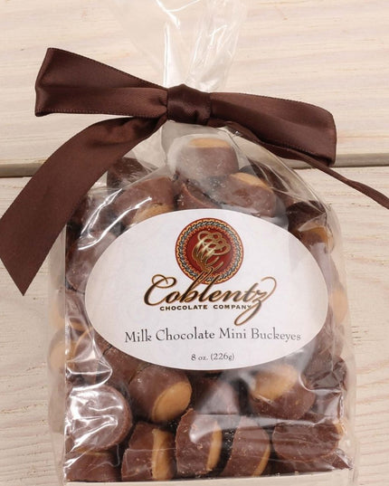 Mini Milk Chocolate Buckeye 8 oz bag Coblentz
