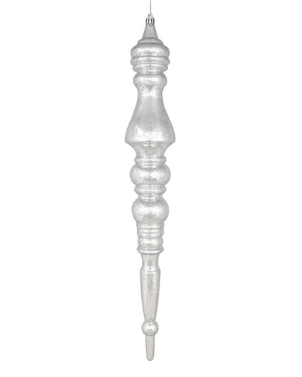Ornament 20" Finial Mercury Light Silver