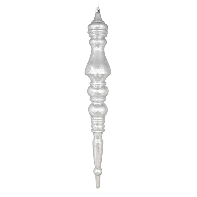 Ornament 20" Finial Mercury Light Silver