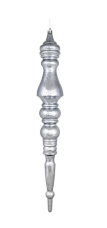 Ornament 20" Finial Mercury Dark Silver
