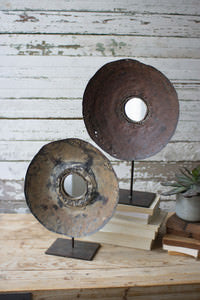 Mirror on stands repurposed