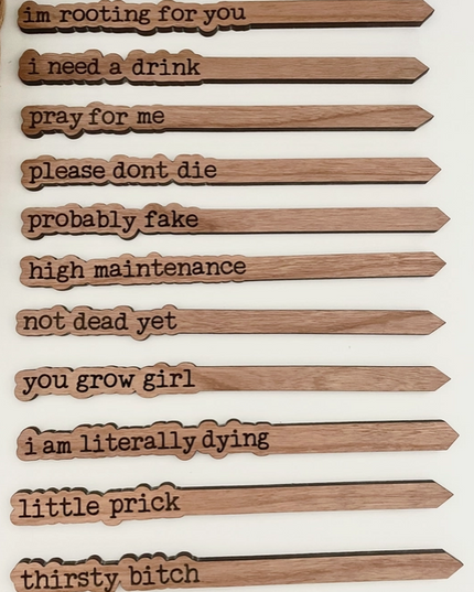 Punny Plant Stake