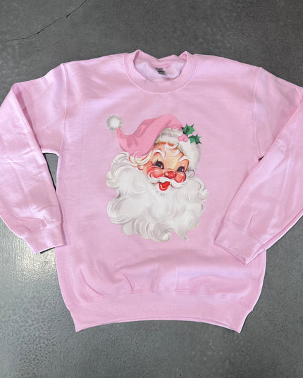 Pink Santa Sweatshirt