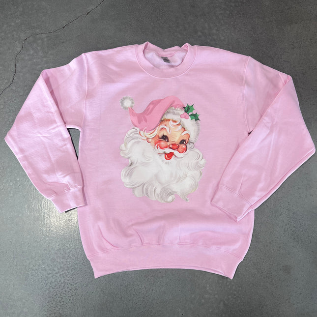 Pink Santa Sweatshirt