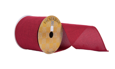 4" x 10 yd Merlot Red Ribbon