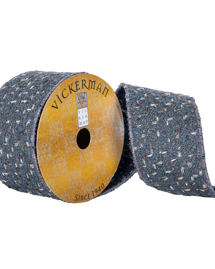 Grey Dash Ribbon 2.5" x 10 yds