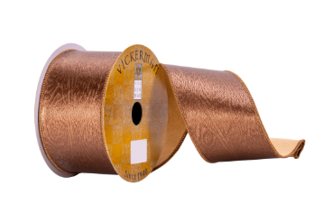 2.5" x 10 yd Mocha Woodgrain Ribbon
