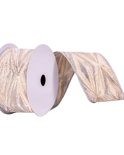 Pewter Cream Champagne Ribbon 2.5" x 10 yds