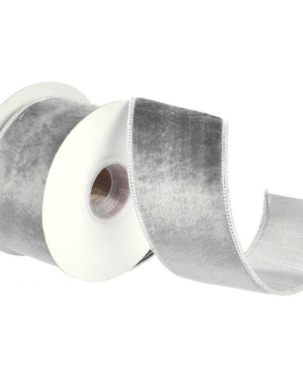 Grey Velvet Ribbon 2.5" x 5Y