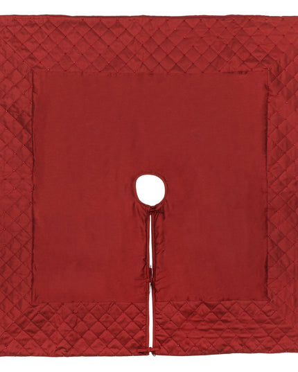 52" Burgundy Quilt Stitch Skirt