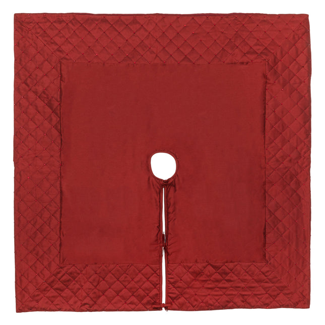 52" Burgundy Quilt Stitch Skirt