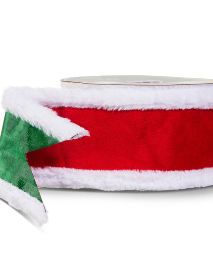 4" X 10 Yds Festive Holiday Wired Ribbon
