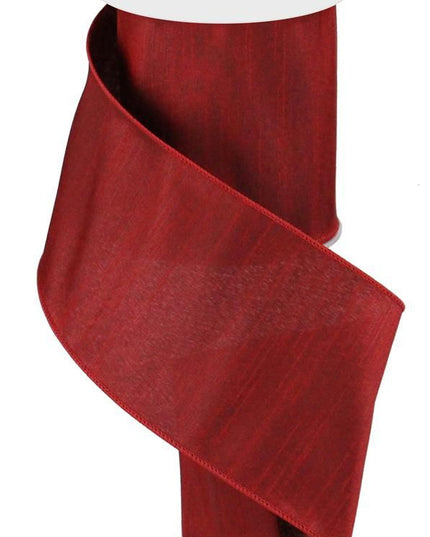 Ribbon Burgundy Dupioni 4"x10yd