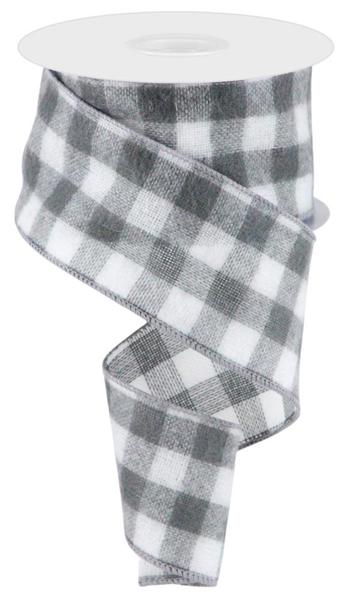 Fuzzy Flannel Buffalo Plaid Ribbon