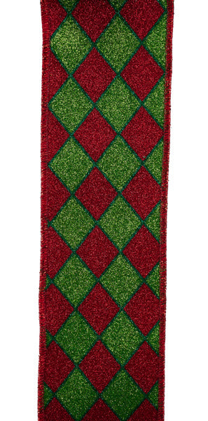 Glitter Harlequin Ribbon