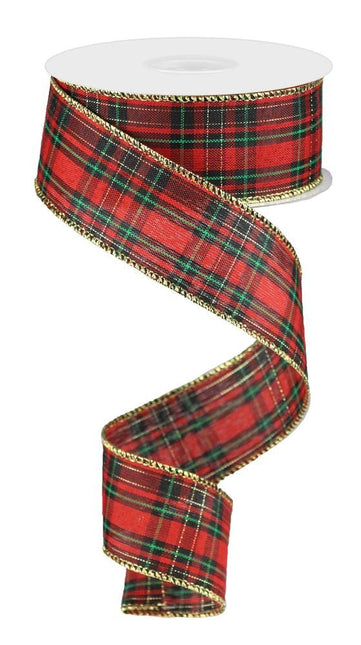 1.5" x 10yd Tight Woven Plaid