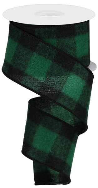 Fuzzy Large Buffalo Plaid Ribbon