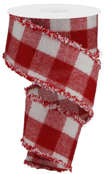 Fuzzy Buffalo Plaid/Drift Ribbon