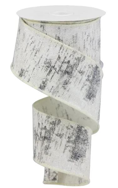 2.5" X 10YDS BIRCH BARK RIBBON
